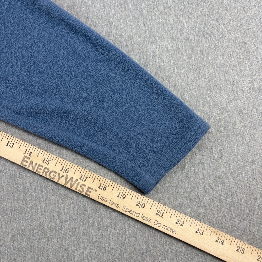 L.L.Bean Fleece Pullover Mens L Polartec Quarter Zip Blue Long‎ Sleeve Casual - Picture 6 of 12